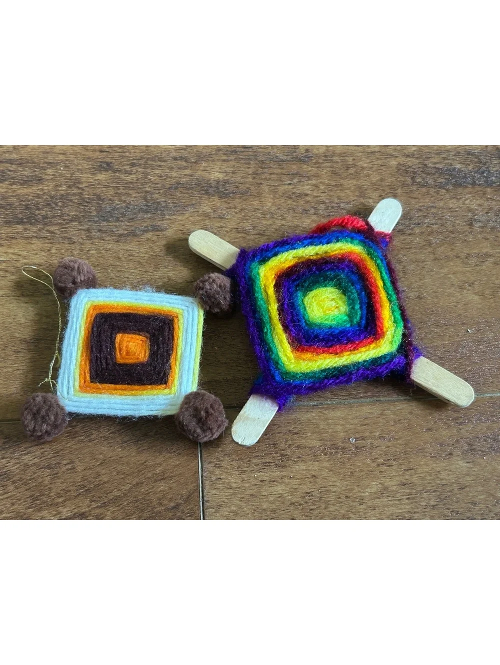 Handmade Colorful Wool Yarn Mandala Wall Hangings